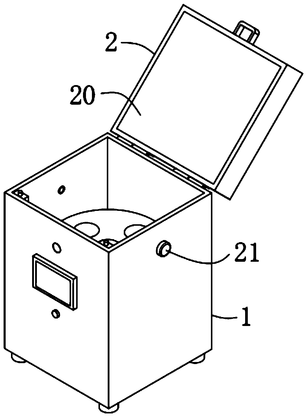 Probe disinfecting tank for ultrasonography department