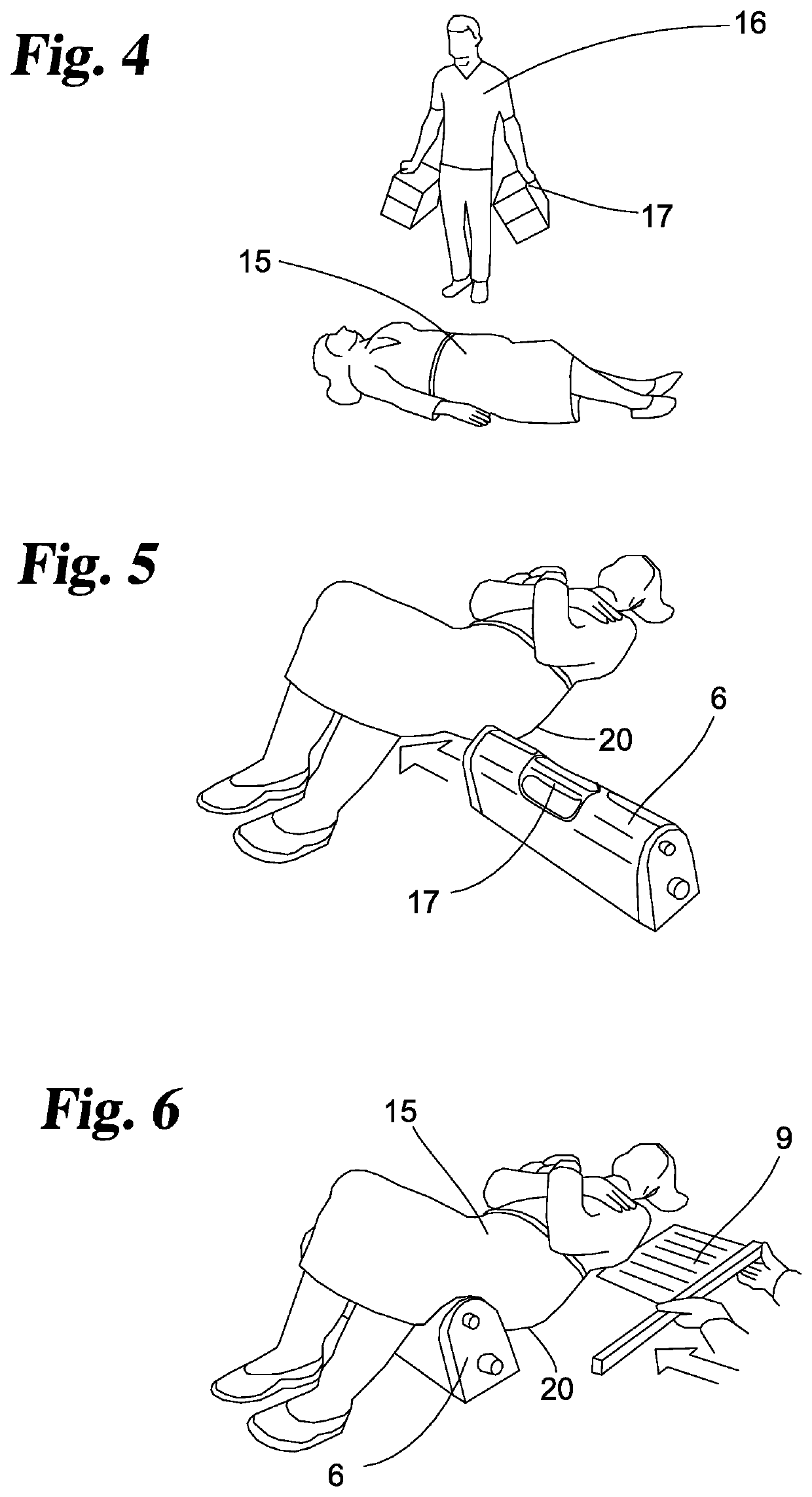 Method and equipment for raising a lying person