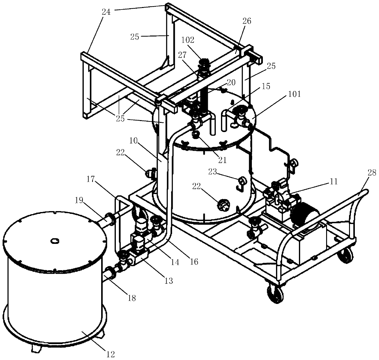 Cleaning device and method for two-loop valve cages