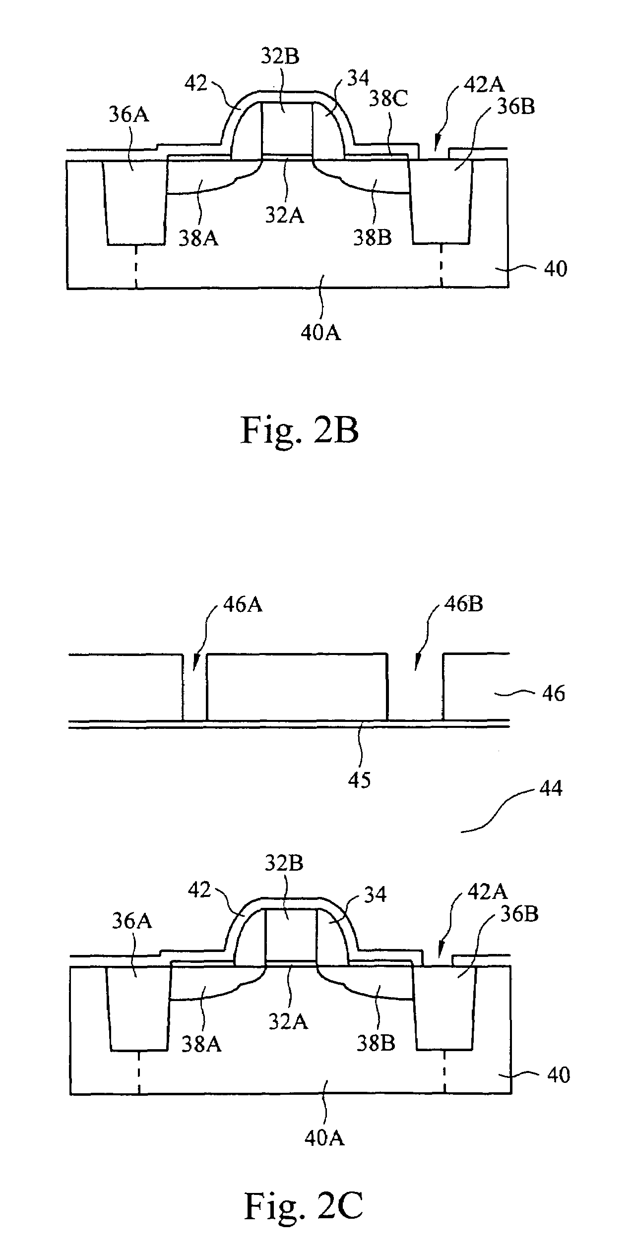 Butted source contact and well strap