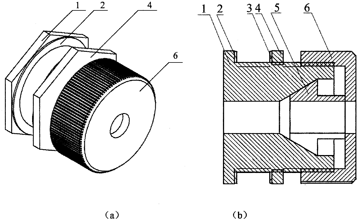 Wire passing sealing locking device