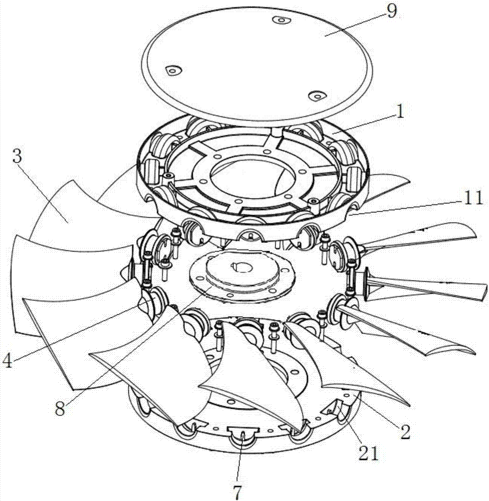 Split type impeller