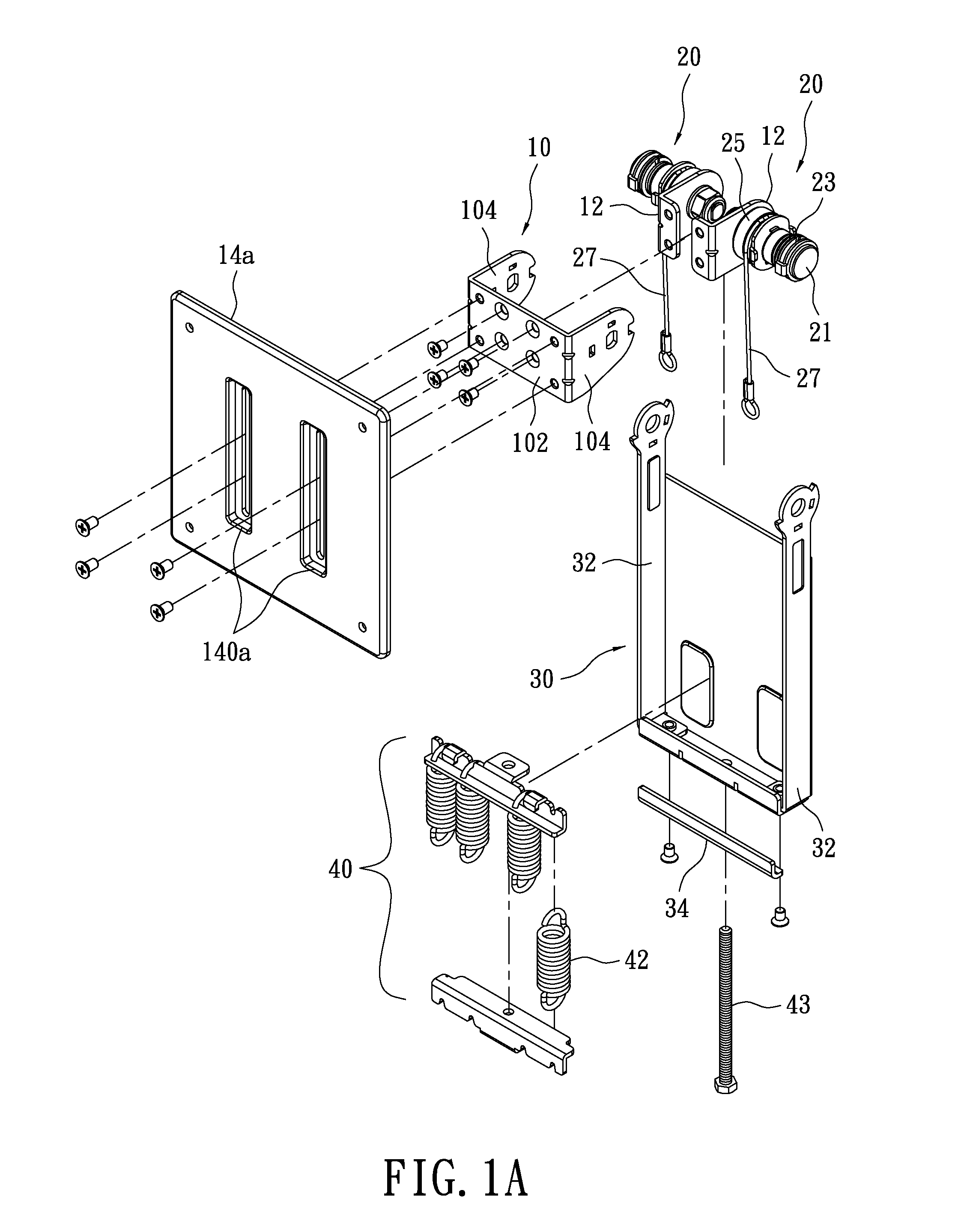 Display frame and support unit thereof