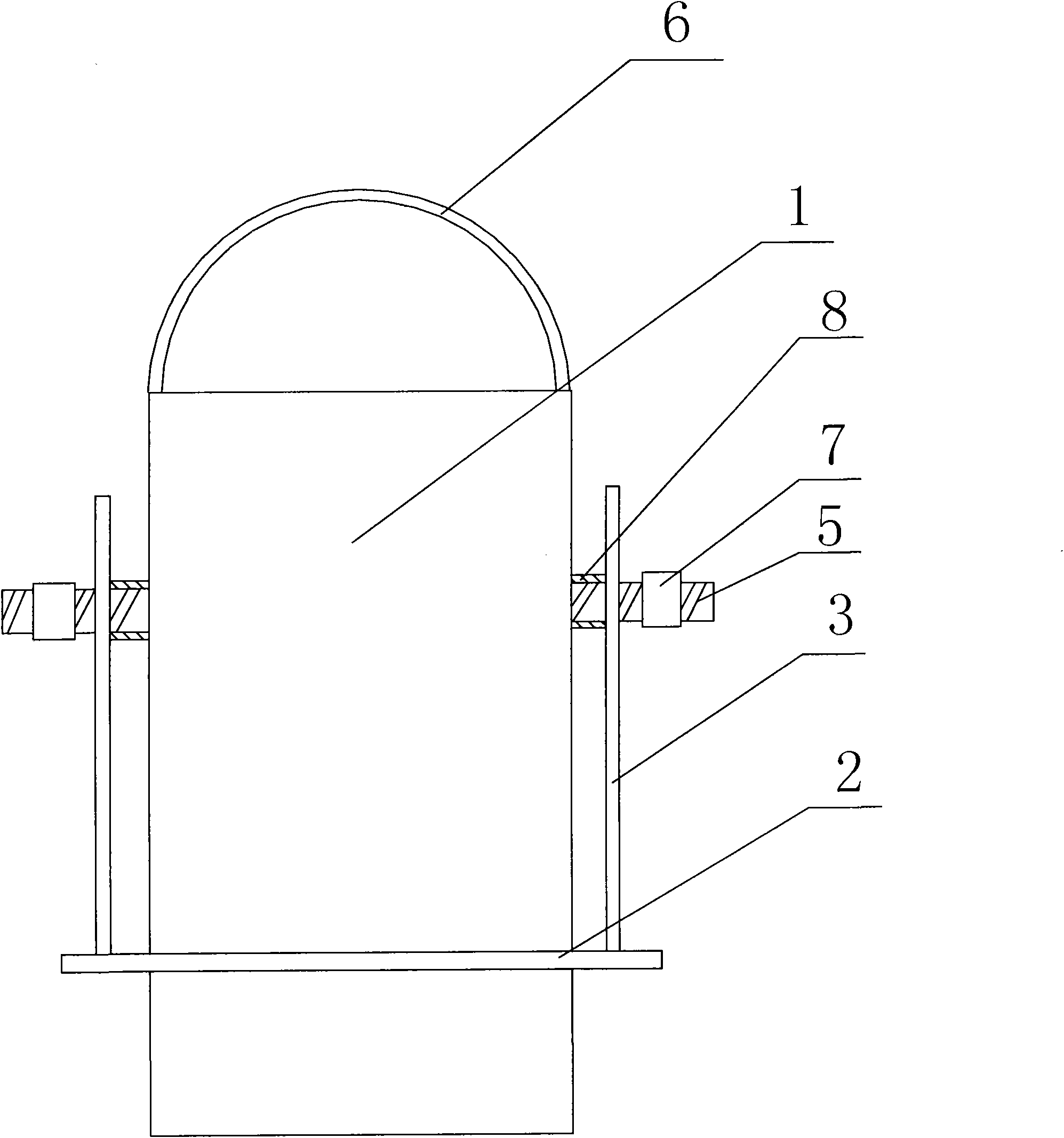 Auxiliary tool for reserving hole