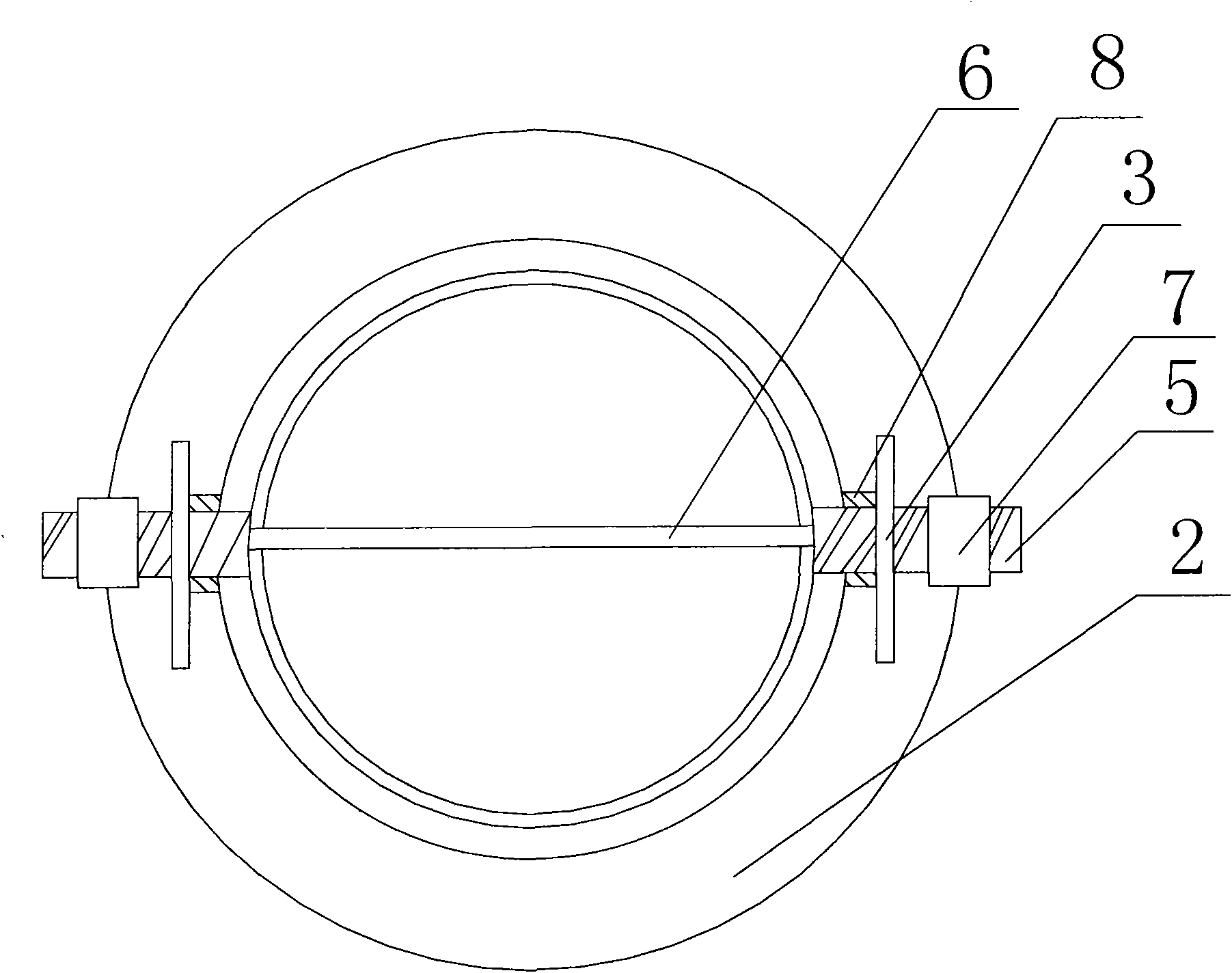 Auxiliary tool for reserving hole