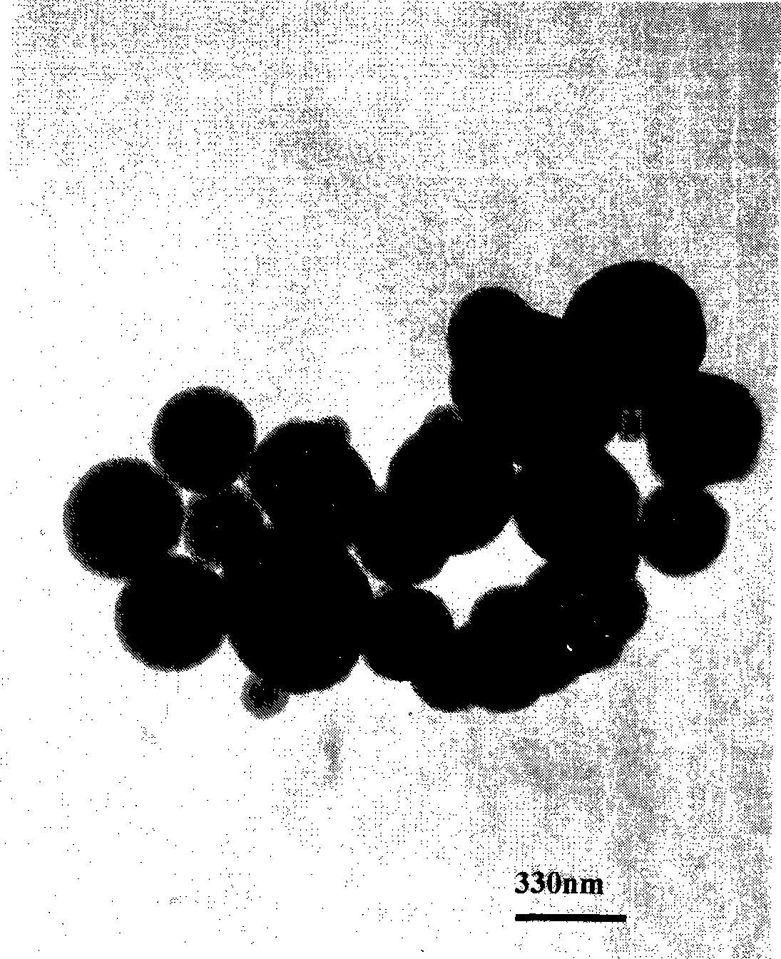 Interface preparation method for polynaphthalenediamine sub-micron particles