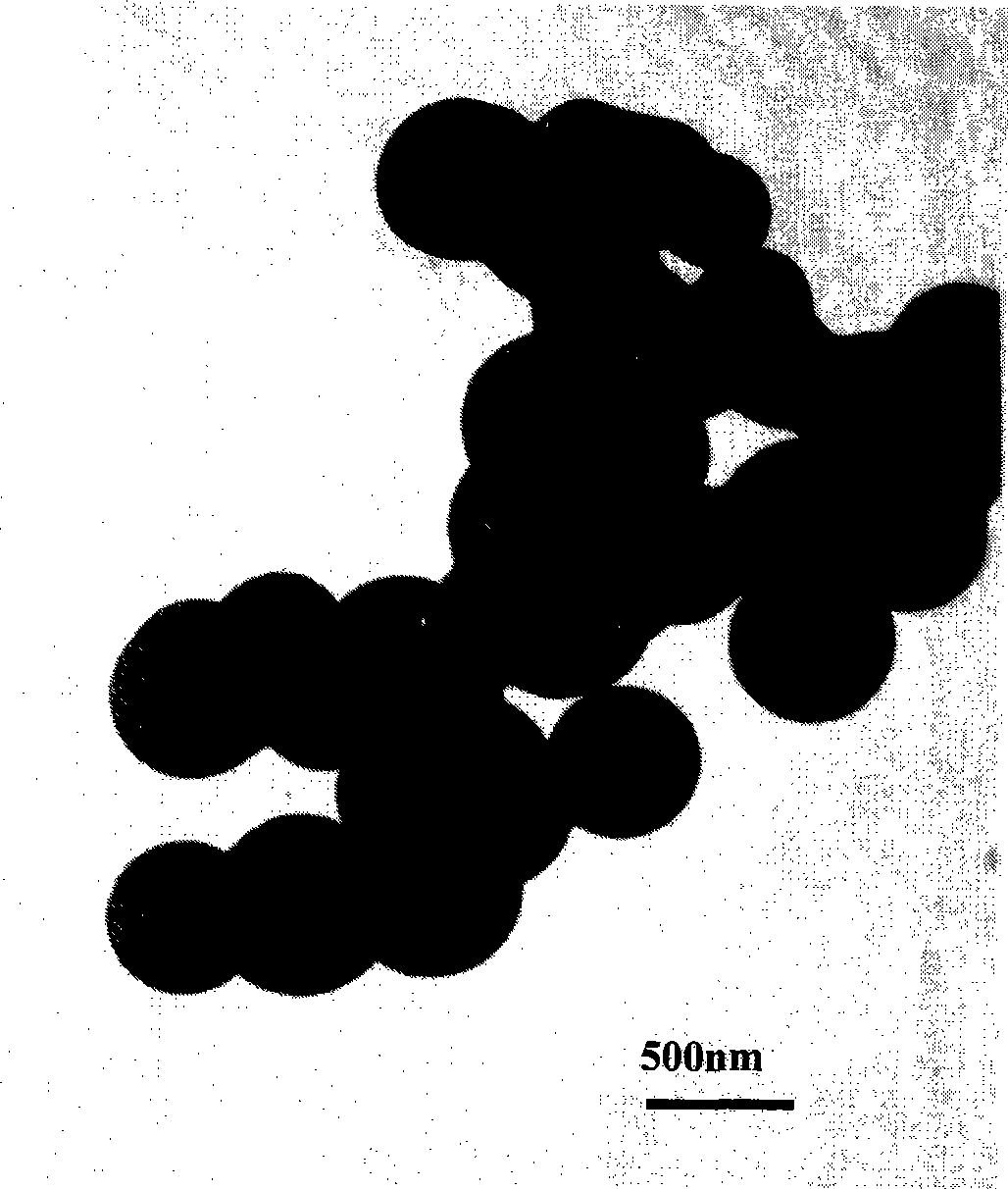 Interface preparation method for polynaphthalenediamine sub-micron particles