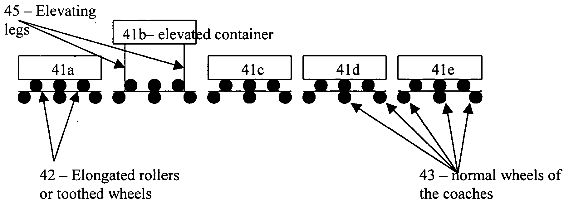 System and method for boarding and letting off passengers in trains efficiently so that the train does not have to stop at the stations