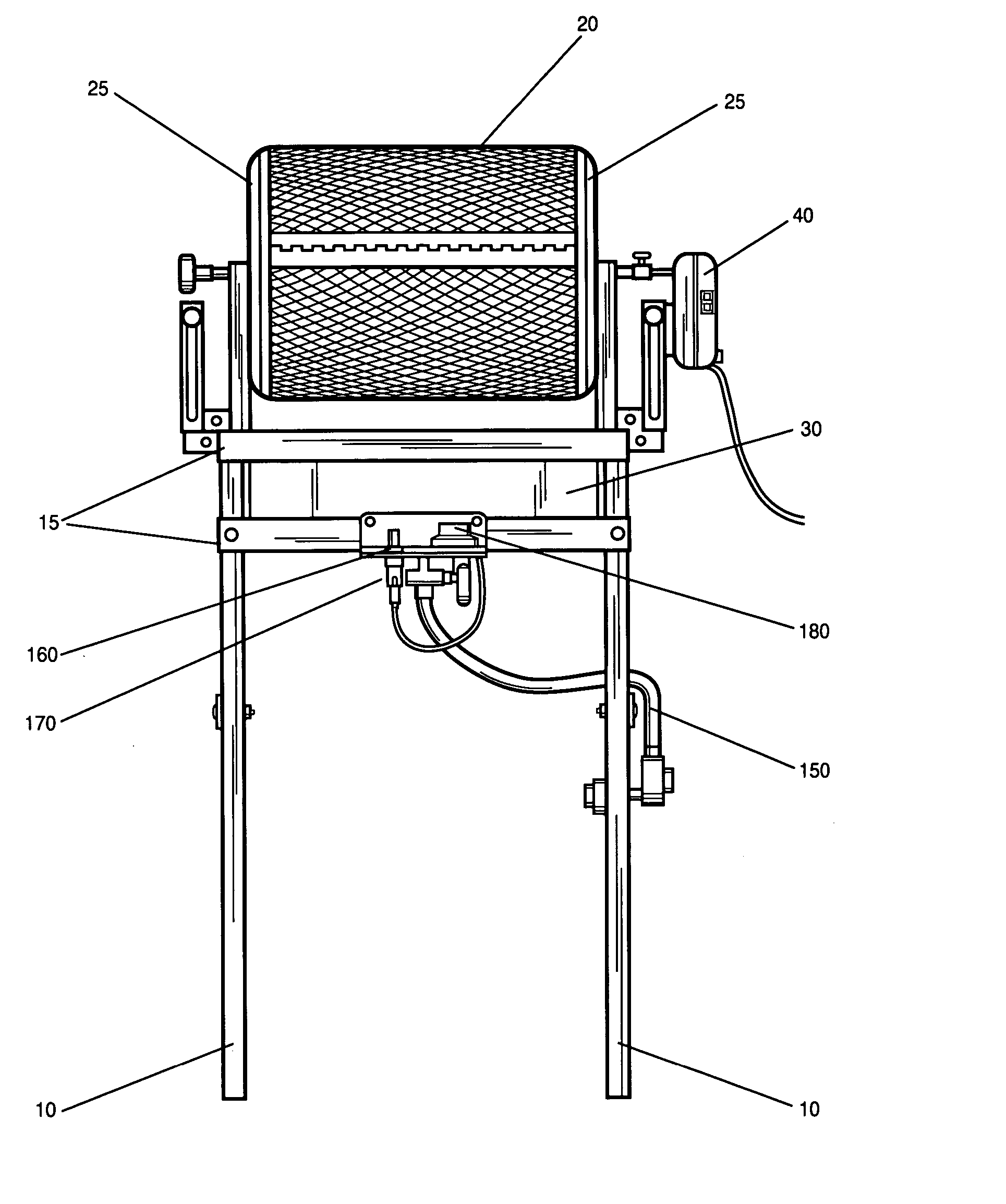 Rotisserie roaster smoker