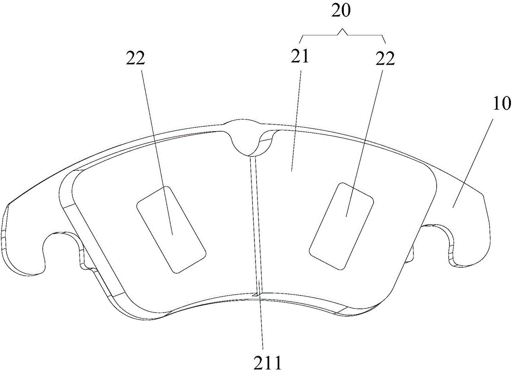 Automobile brake pad and machining method thereof