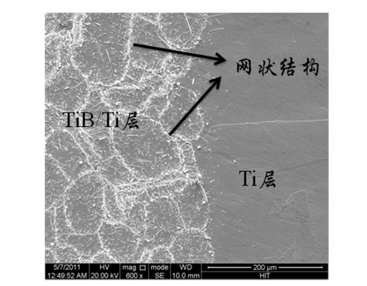 Preparation methods of layered titanium matrix composite material