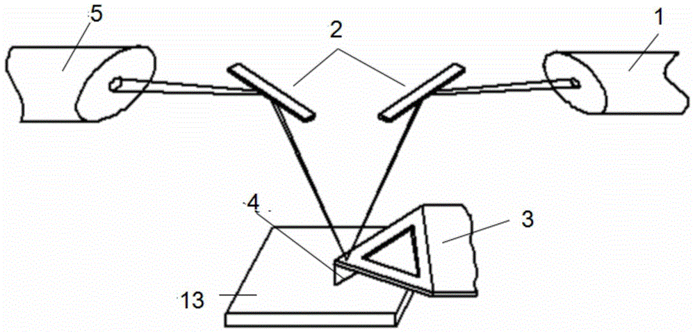 An online detection device and detection method for surface roughness of a high-temperature coated superconducting substrate