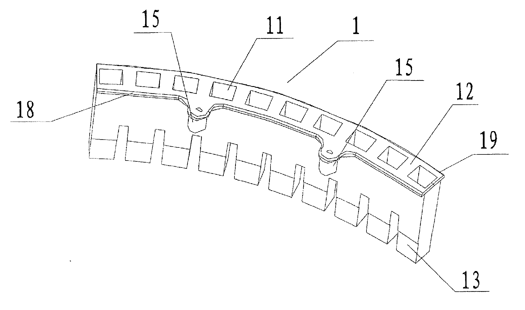 Disposable Reaction Cuvette Segment for Use in Full Automatic Chemistry Analyzers