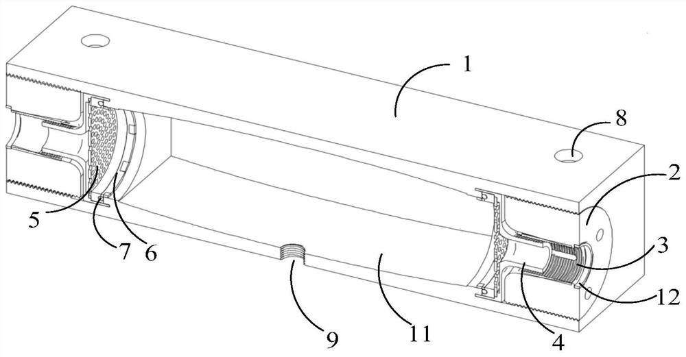 Self-pressure-relief compressed air storage device for flame photometer