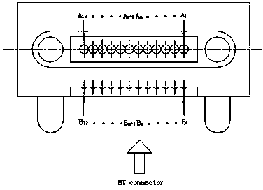 Array element of beam splitting lens