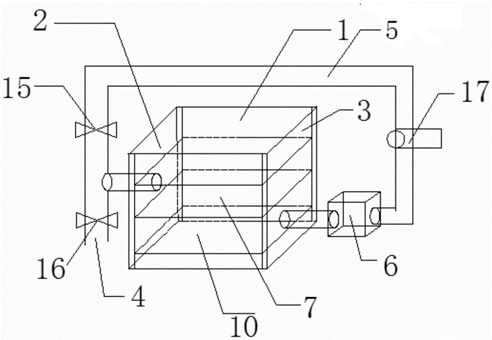 Baking and cooling integrated device for lithium ion battery production