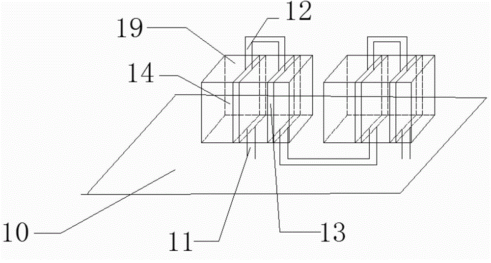 Baking and cooling integrated device for lithium ion battery production