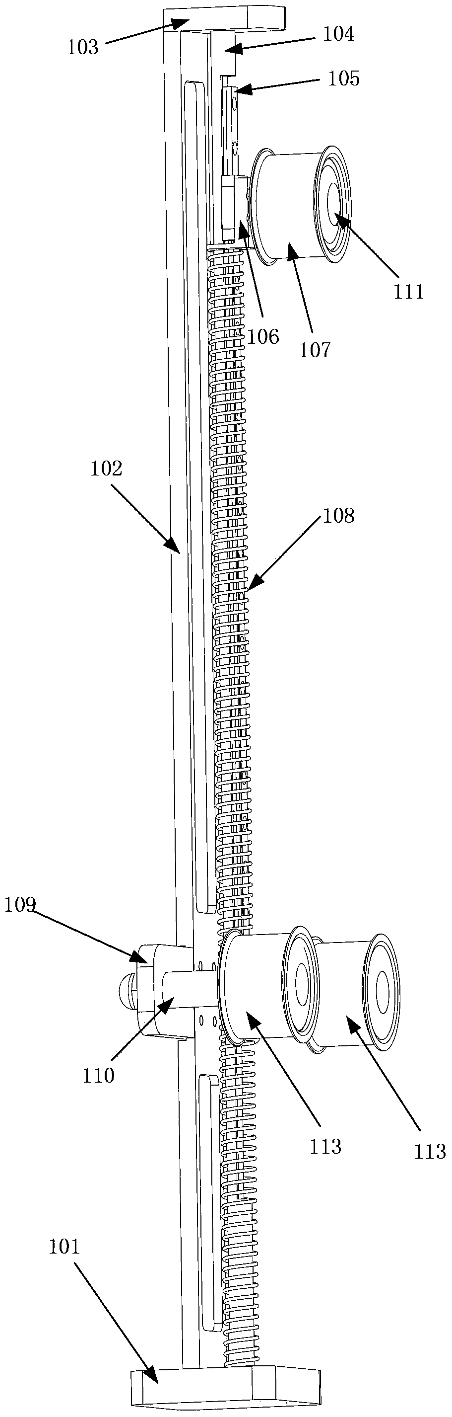 Fiber conduction device for carbon fiber winding machine