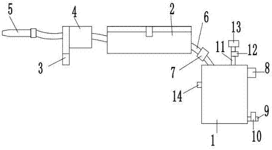 Thoracic-surgery anti-blocking drainage device