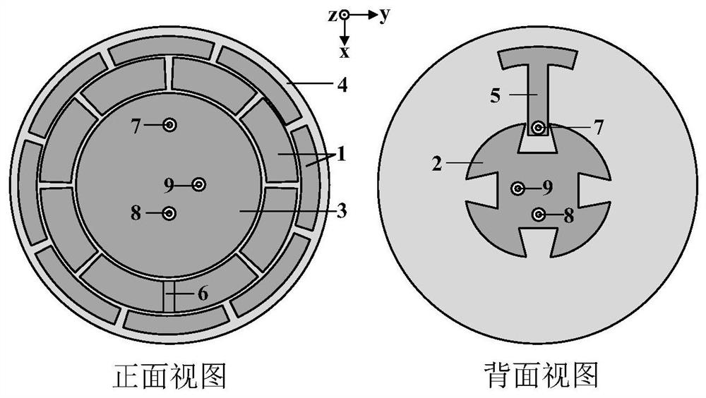 Planar compact low-coupling four-polarization MIMO antenna based on orthogonal mode