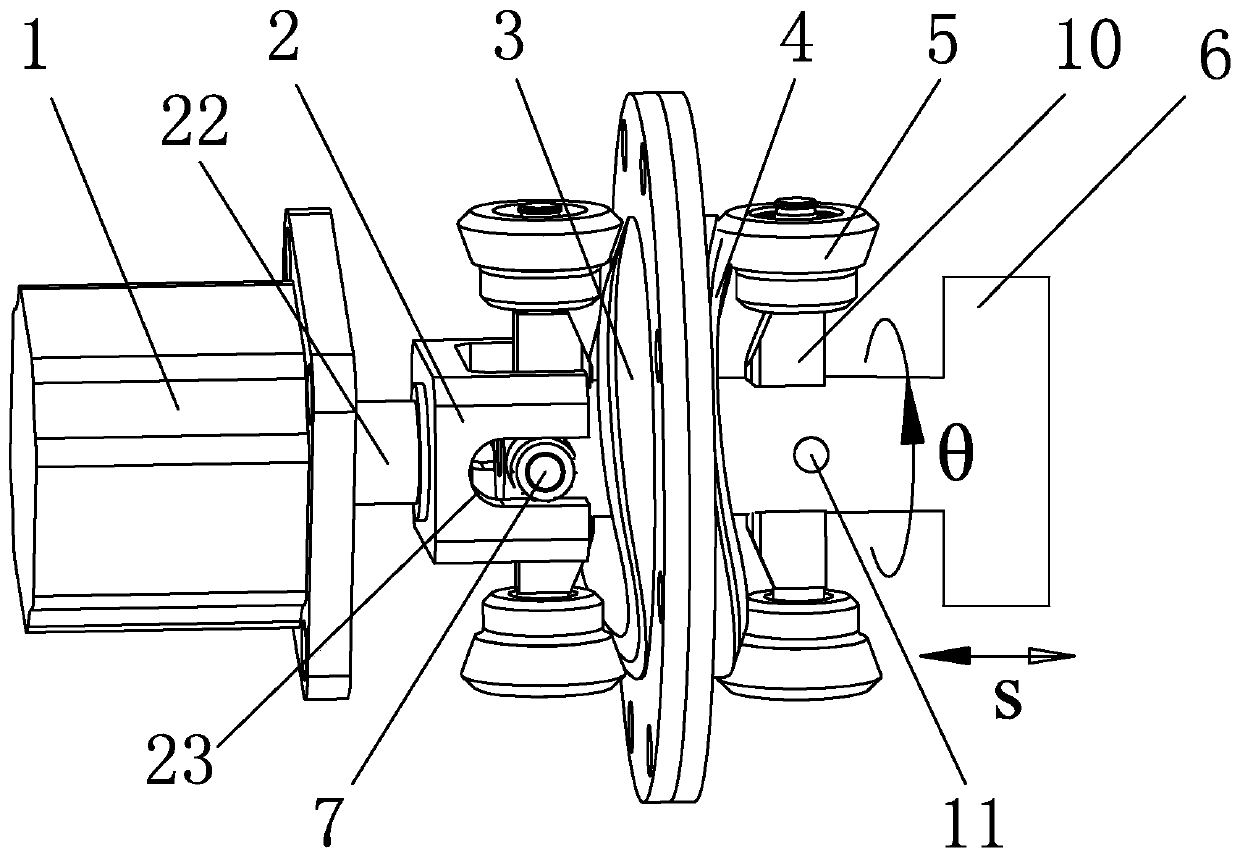 A piston transmission mechanism and a two-dimensional compressor