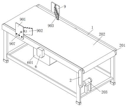 Plate conveying belt with cleaning function