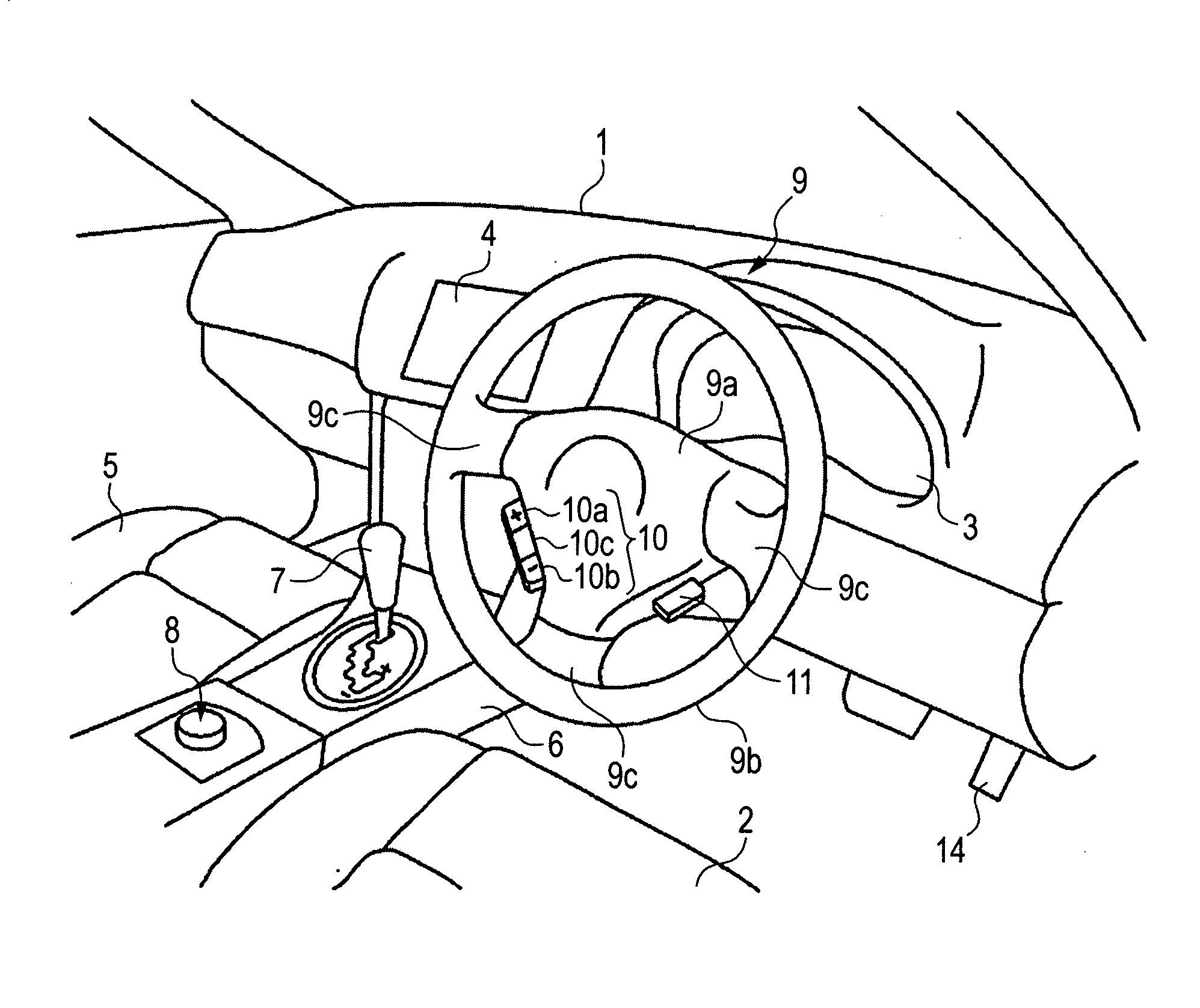 Vehicle display device