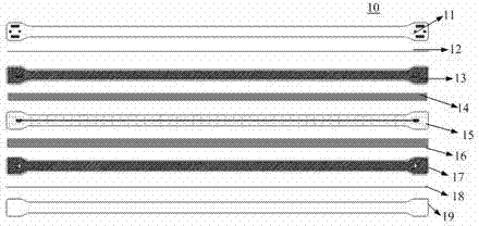 Low-loss flat transmission line