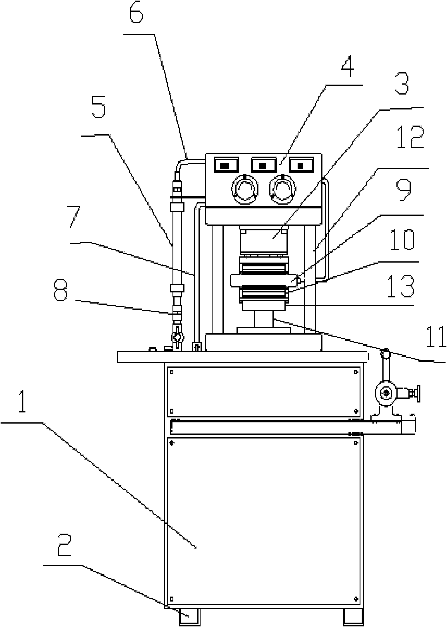 Novel thermal resistance and flow resistance test device for radiator