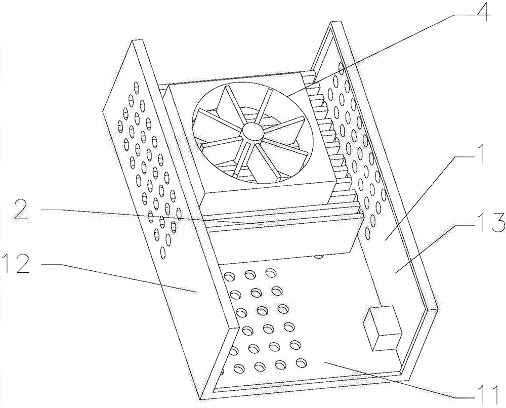 Heat radiating method of radiator for communication equipment