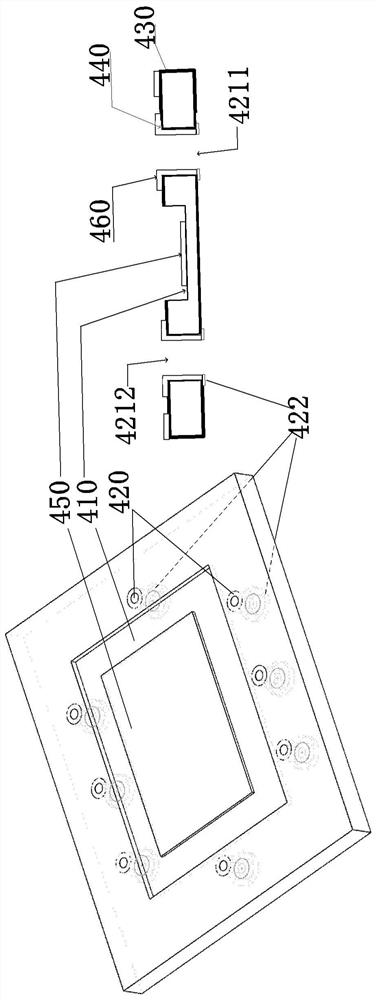 Wafer-level packaging sensibilization and noise reduction structure of miniature electric field sensor