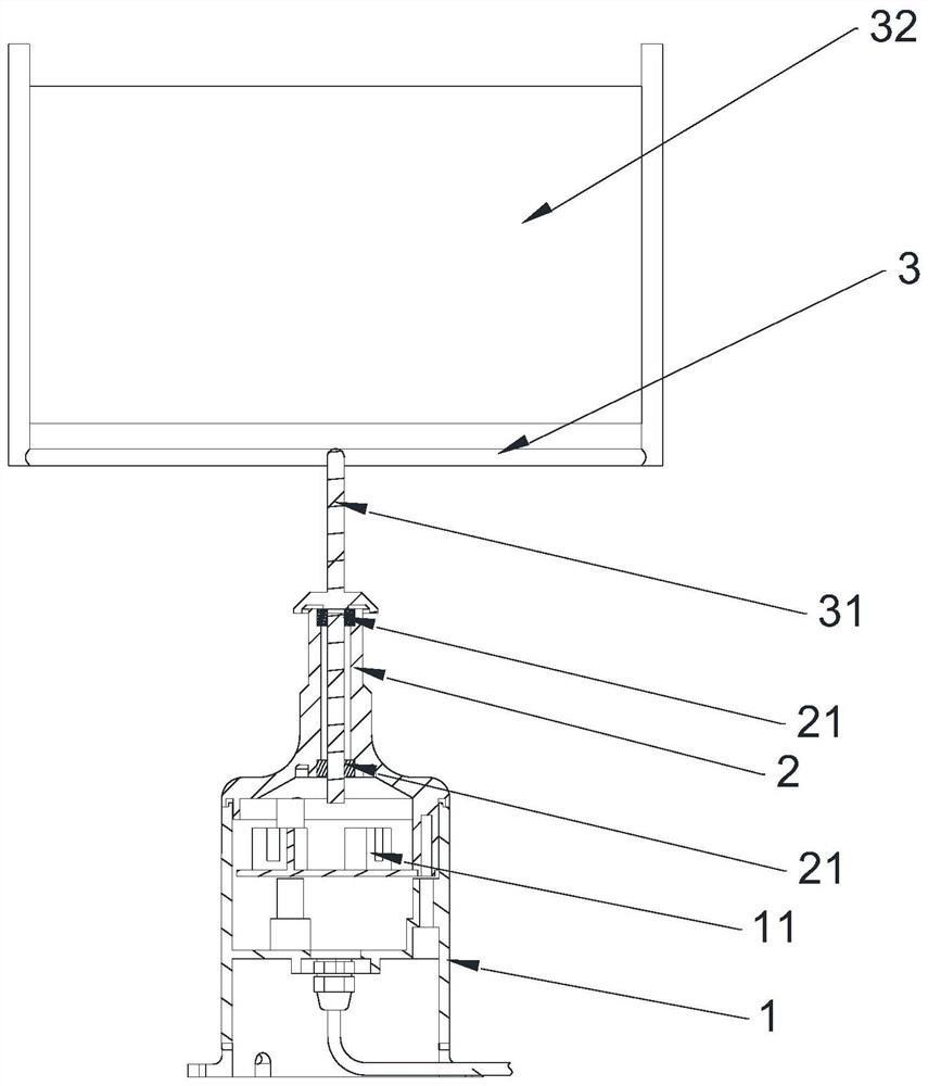 Capacitive wind speed sensor and wind speed measuring method