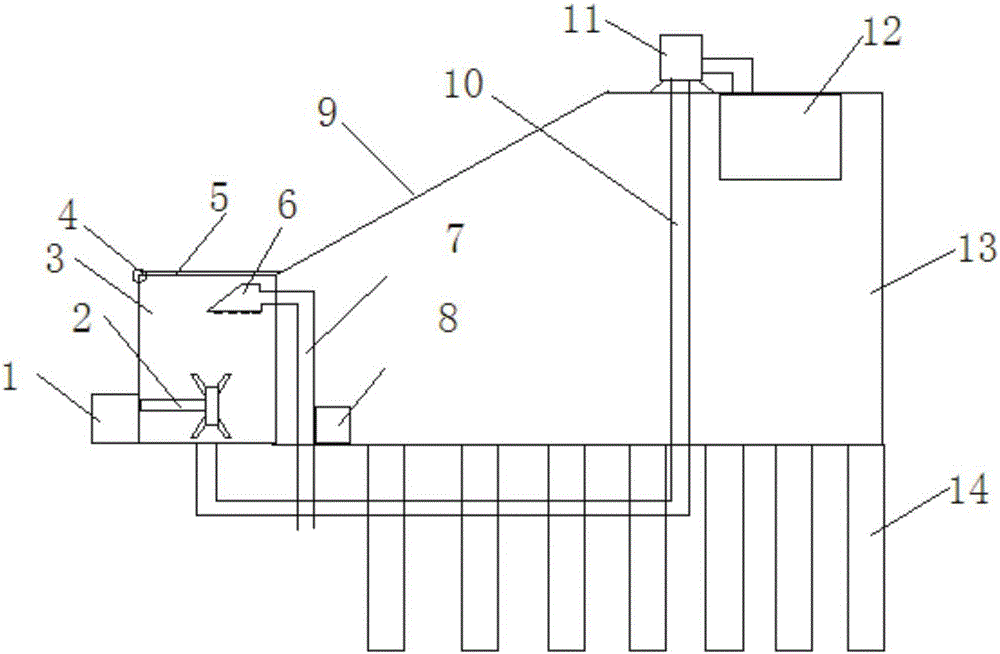 Wharf desilting structure