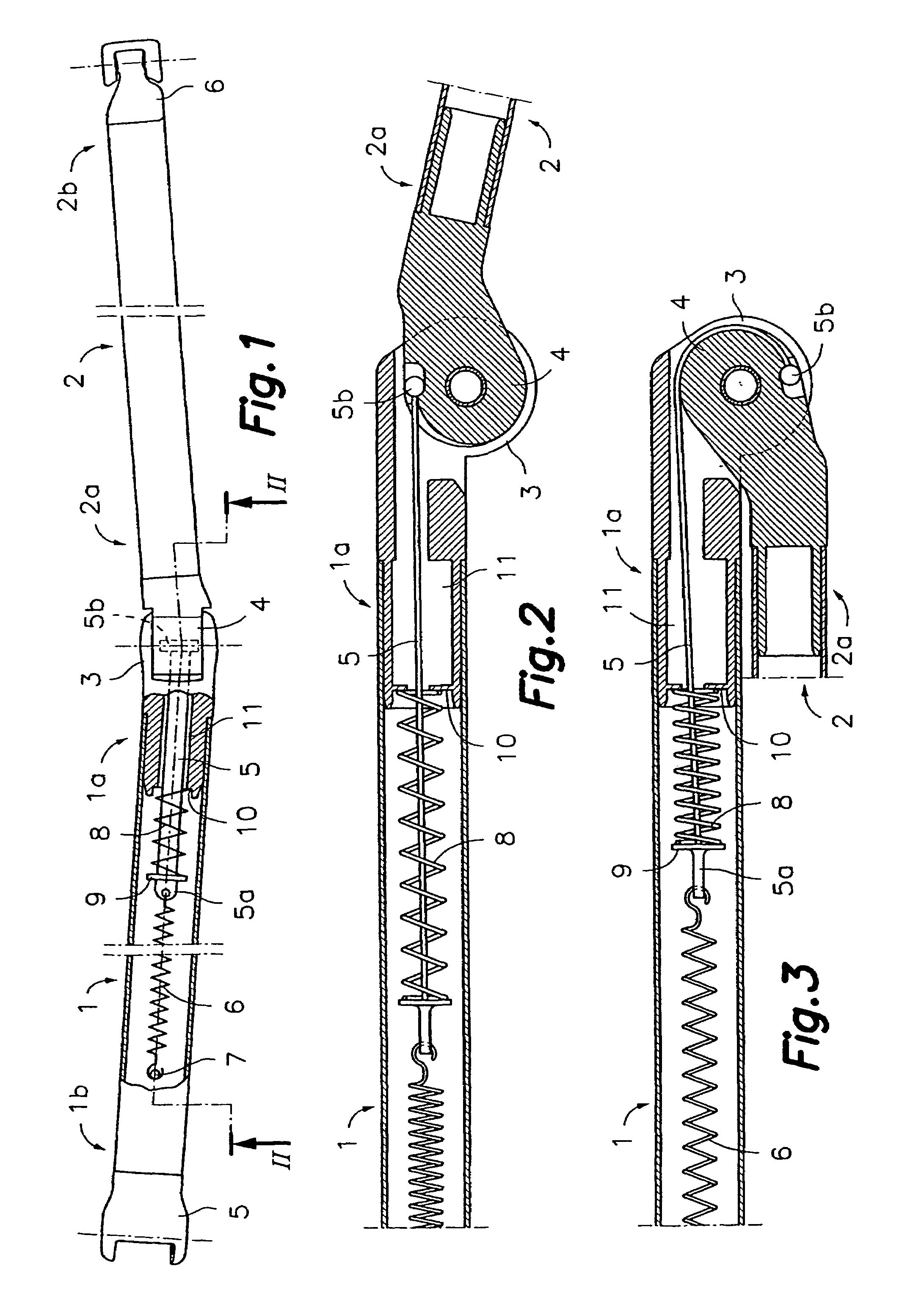 Articulated arm for awnings, with improved elastic effect