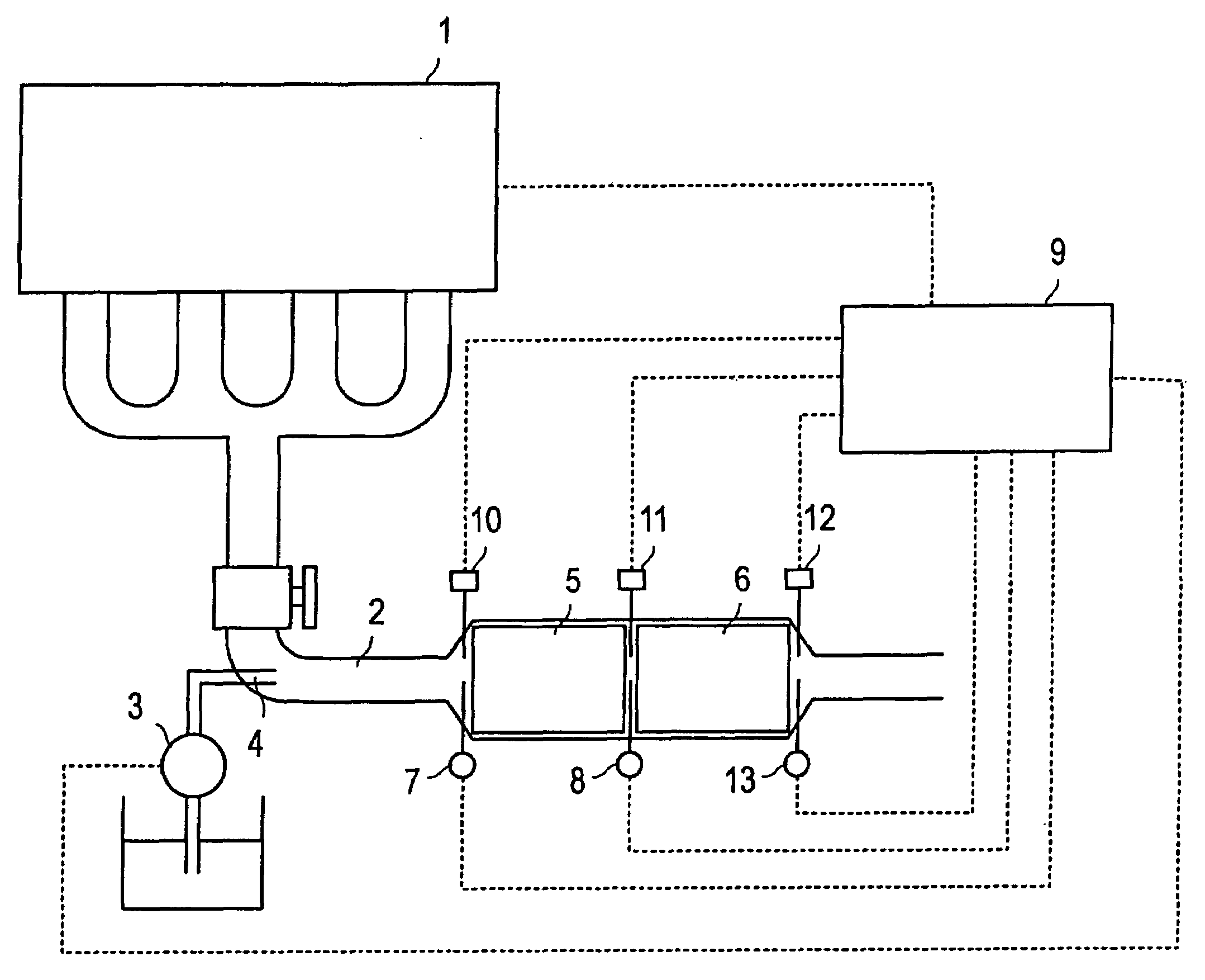 Method and device for controlling exhaust emission from internal combustion engine