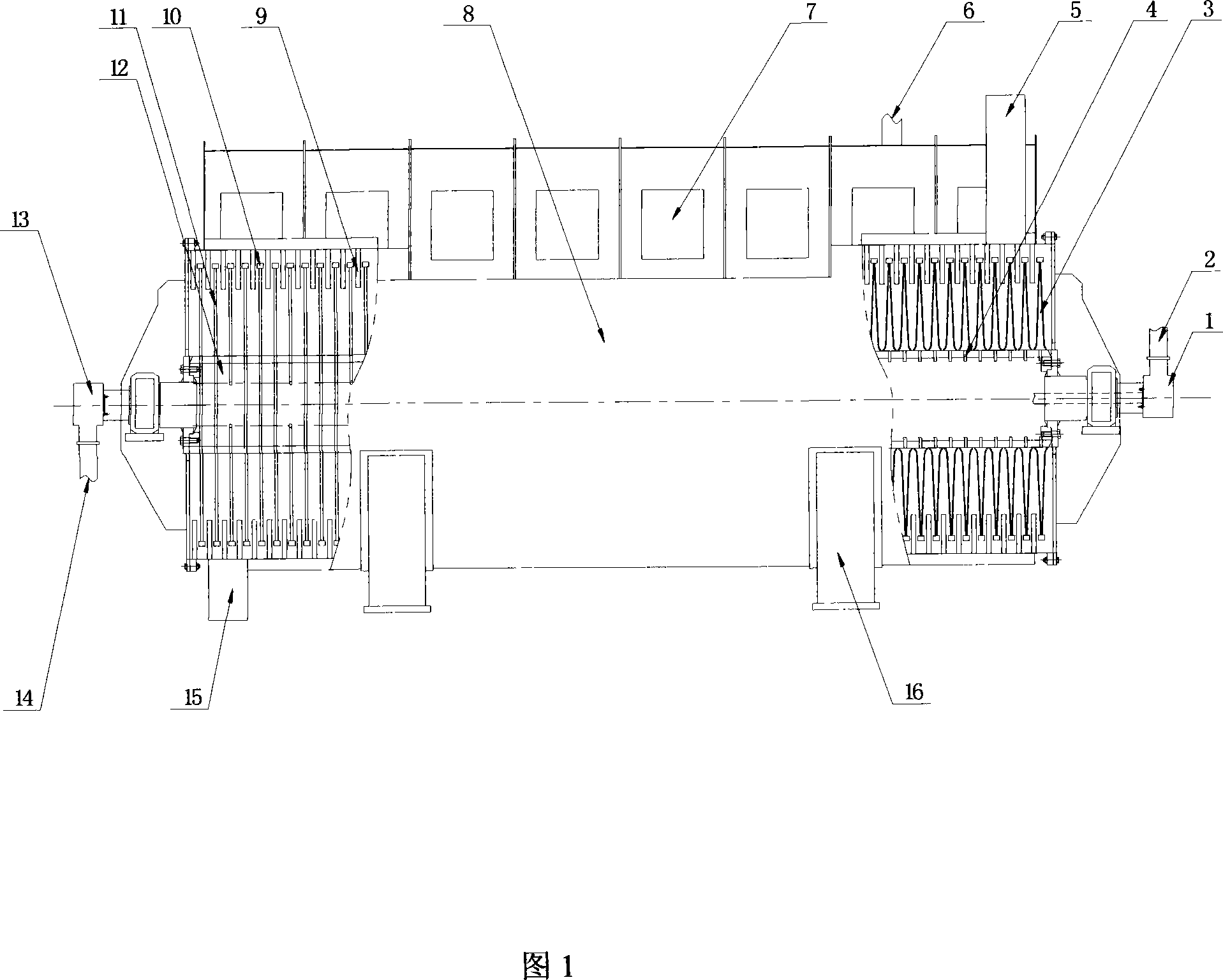 Kitchen garbage drying device and method