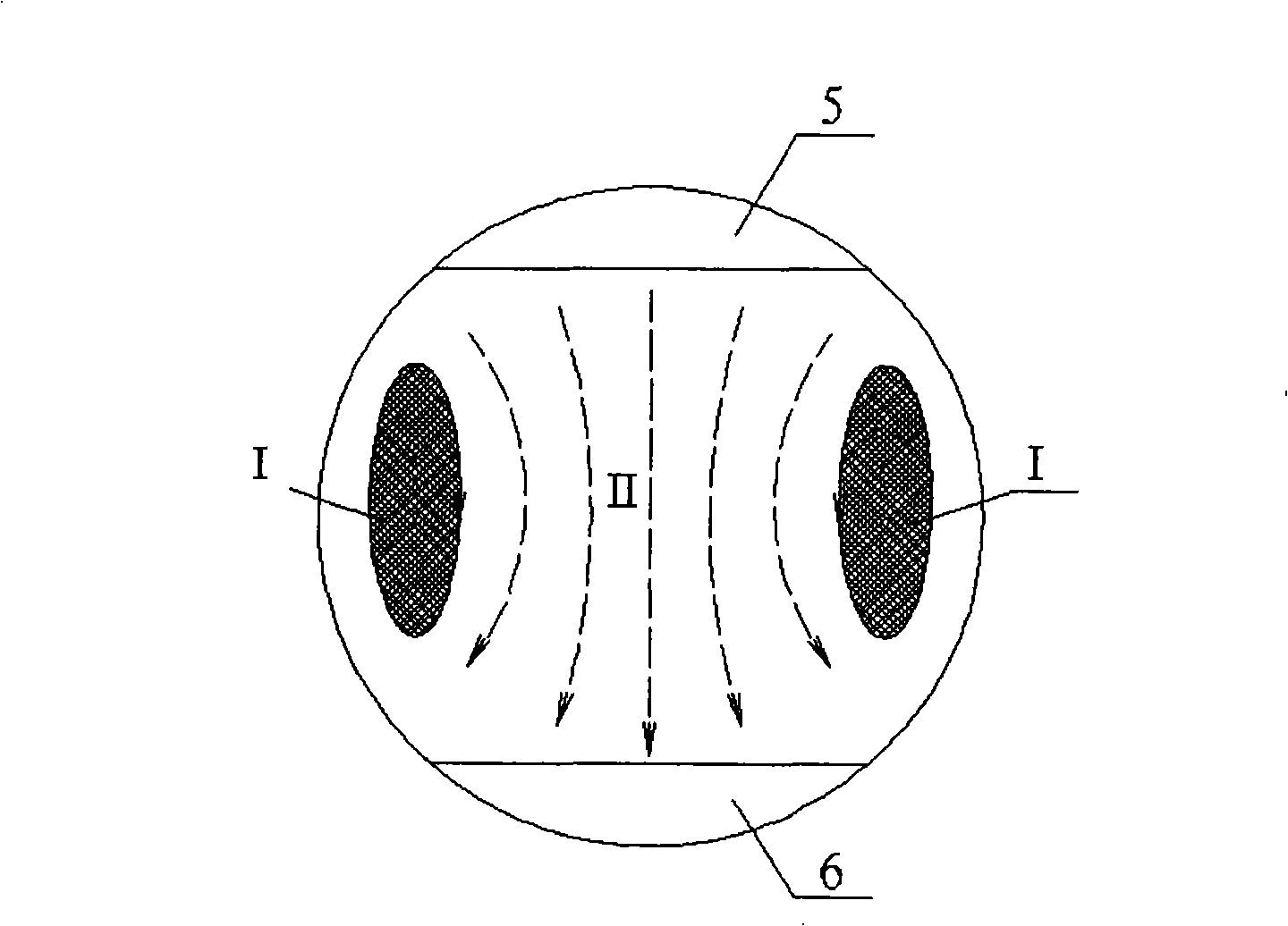 Column plate downcomer for evenly distributing liquid stream