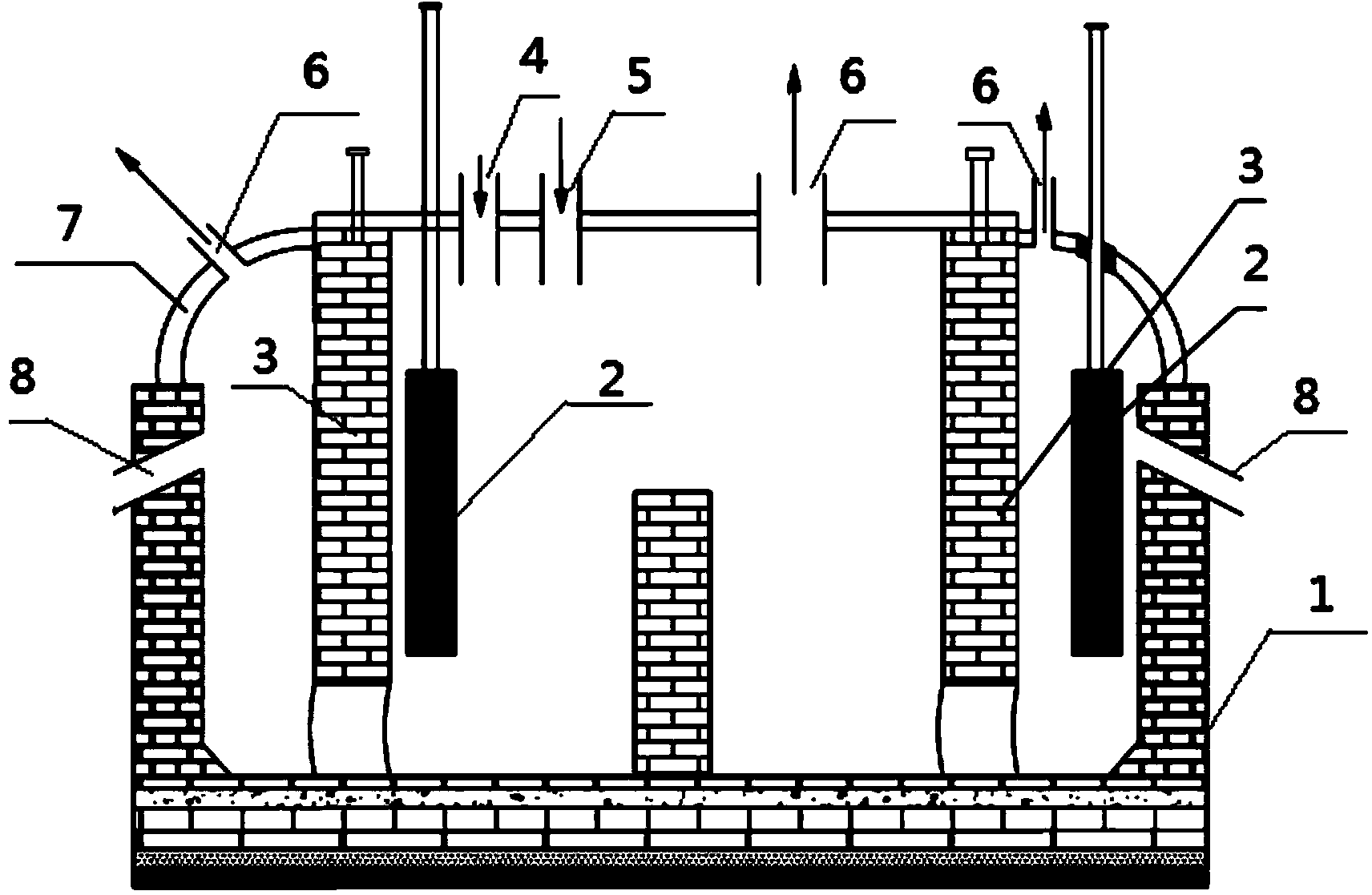 High-purity antimony producing method by two-section fused salt electrolysis method