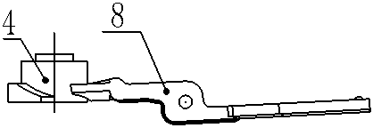 Mechanical clutch device for deceleration clutch of washing machine