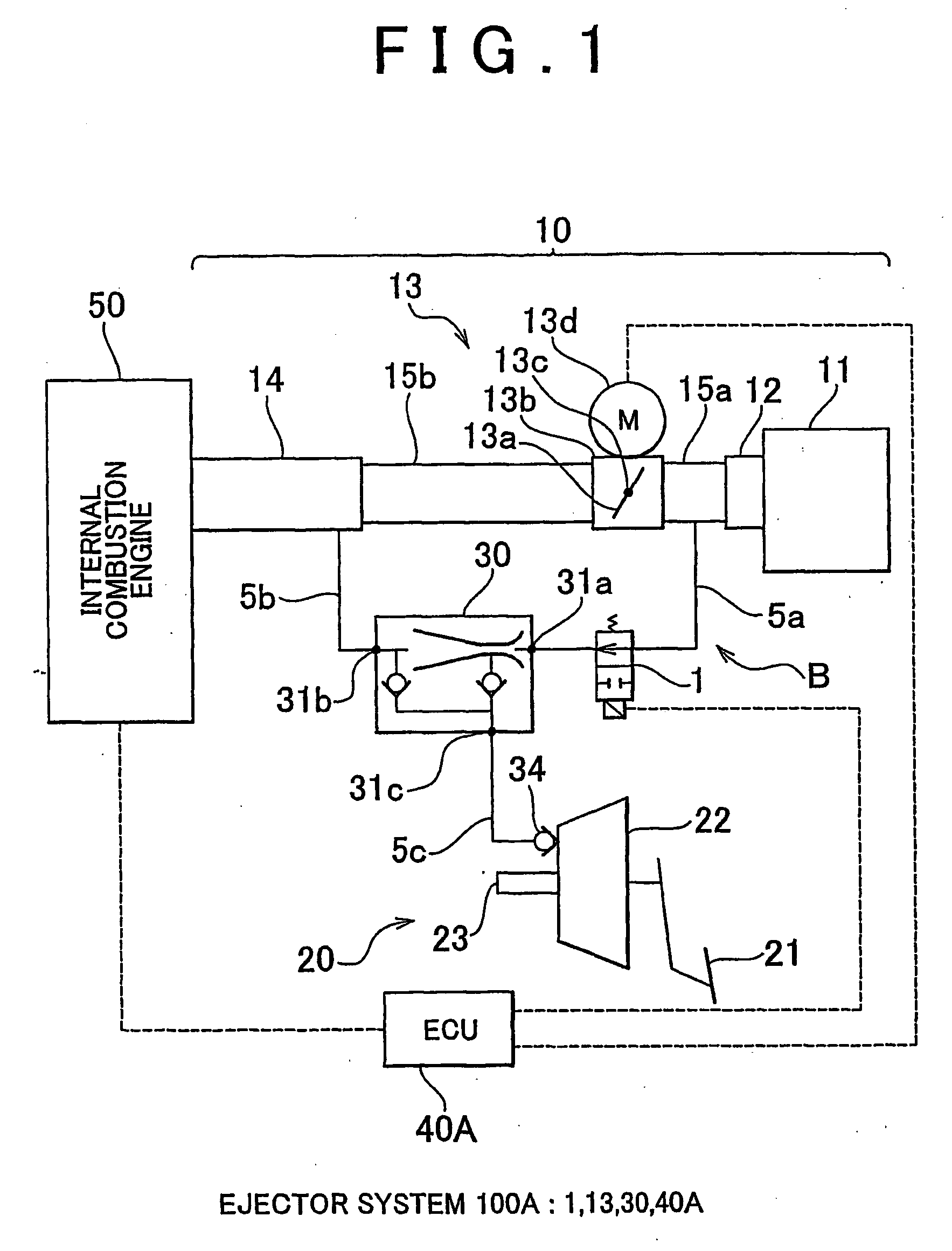 Ejector system for a vehicle and ejector system controller