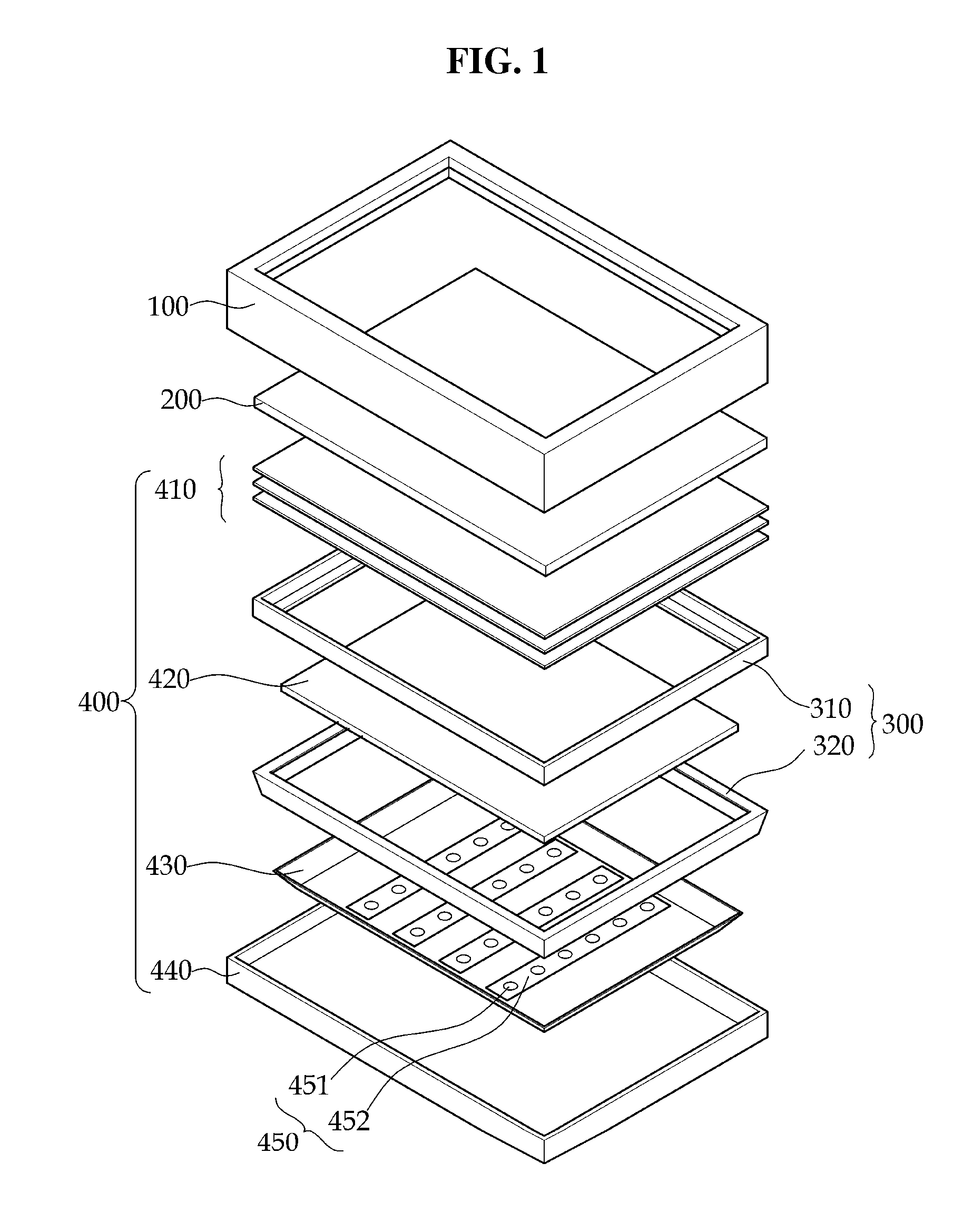 Display device having backlight assembly with transparent mold frame