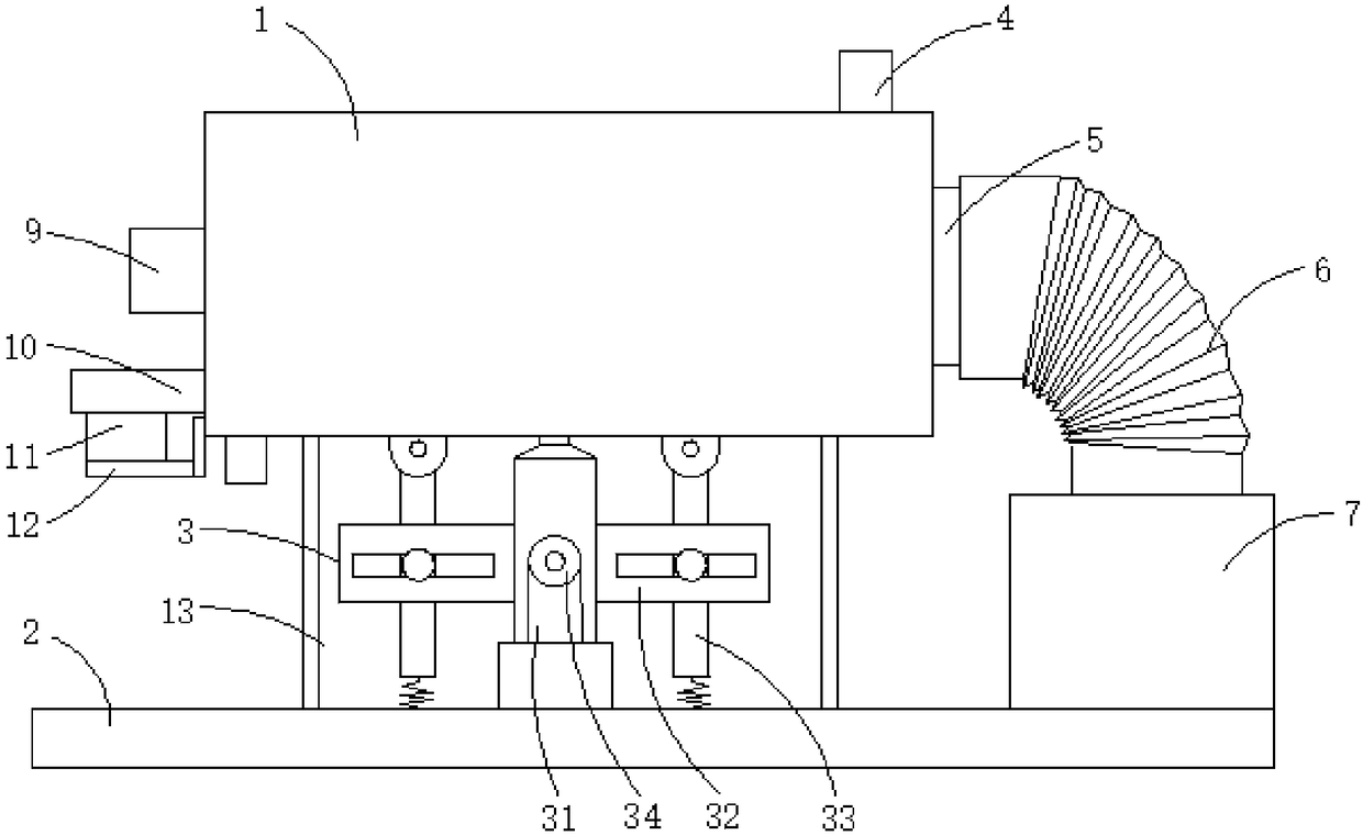 Drying device for fluororesin particle production