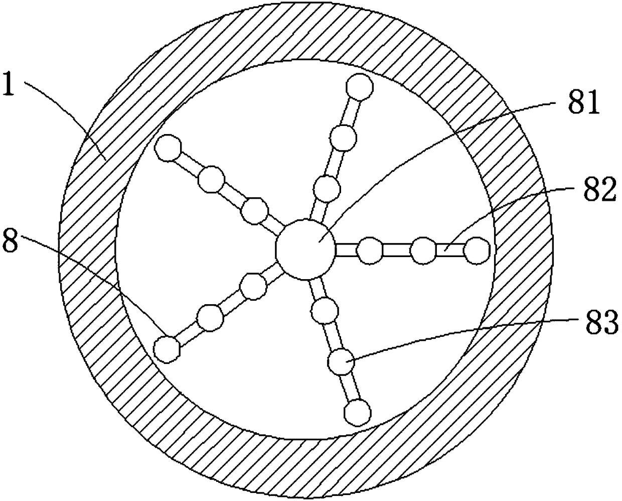 Drying device for fluororesin particle production