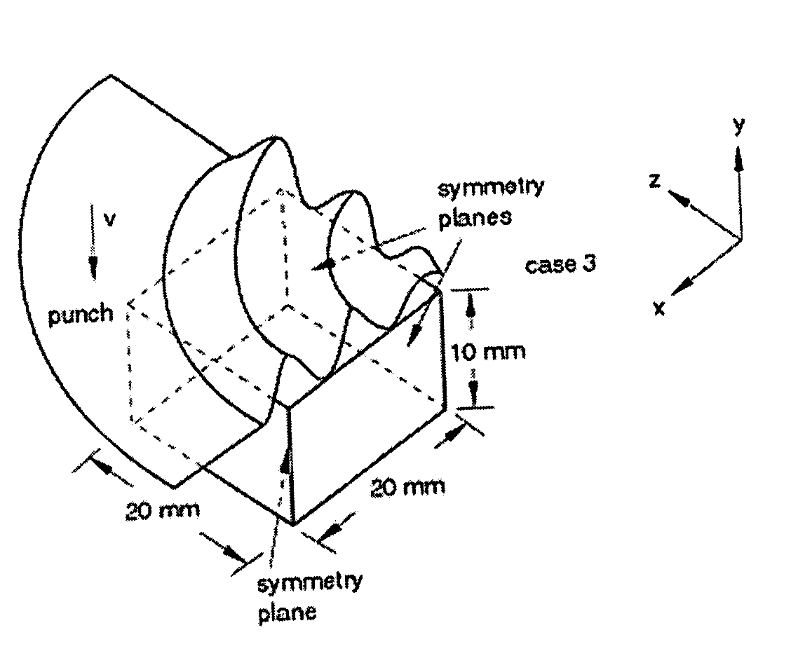 System and method for deformation analysis using inverse pre-deformation of finite element mesh