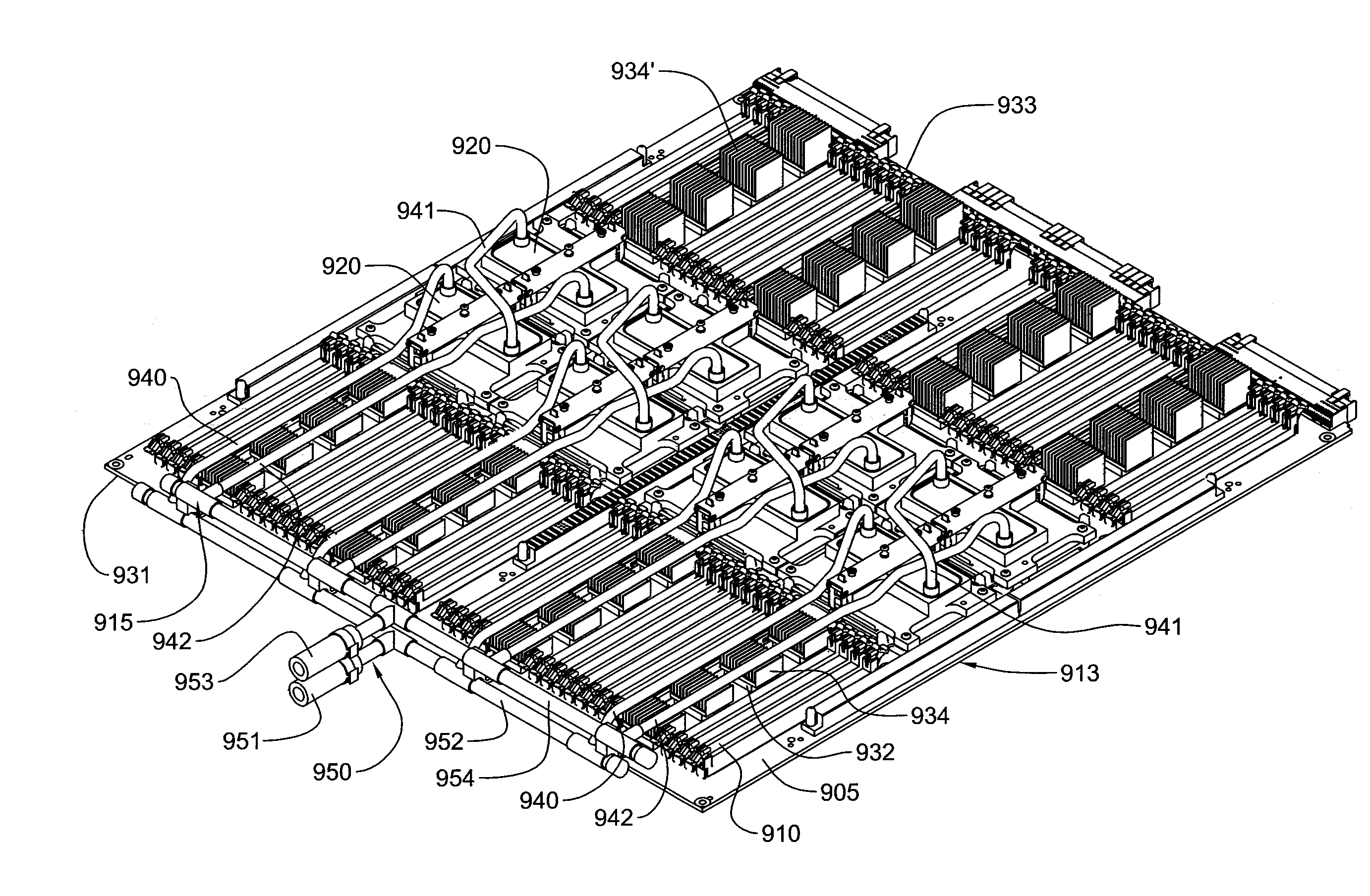 Methods for configuring tubing for interconnecting in-series multiple liquid-cooled cold plates