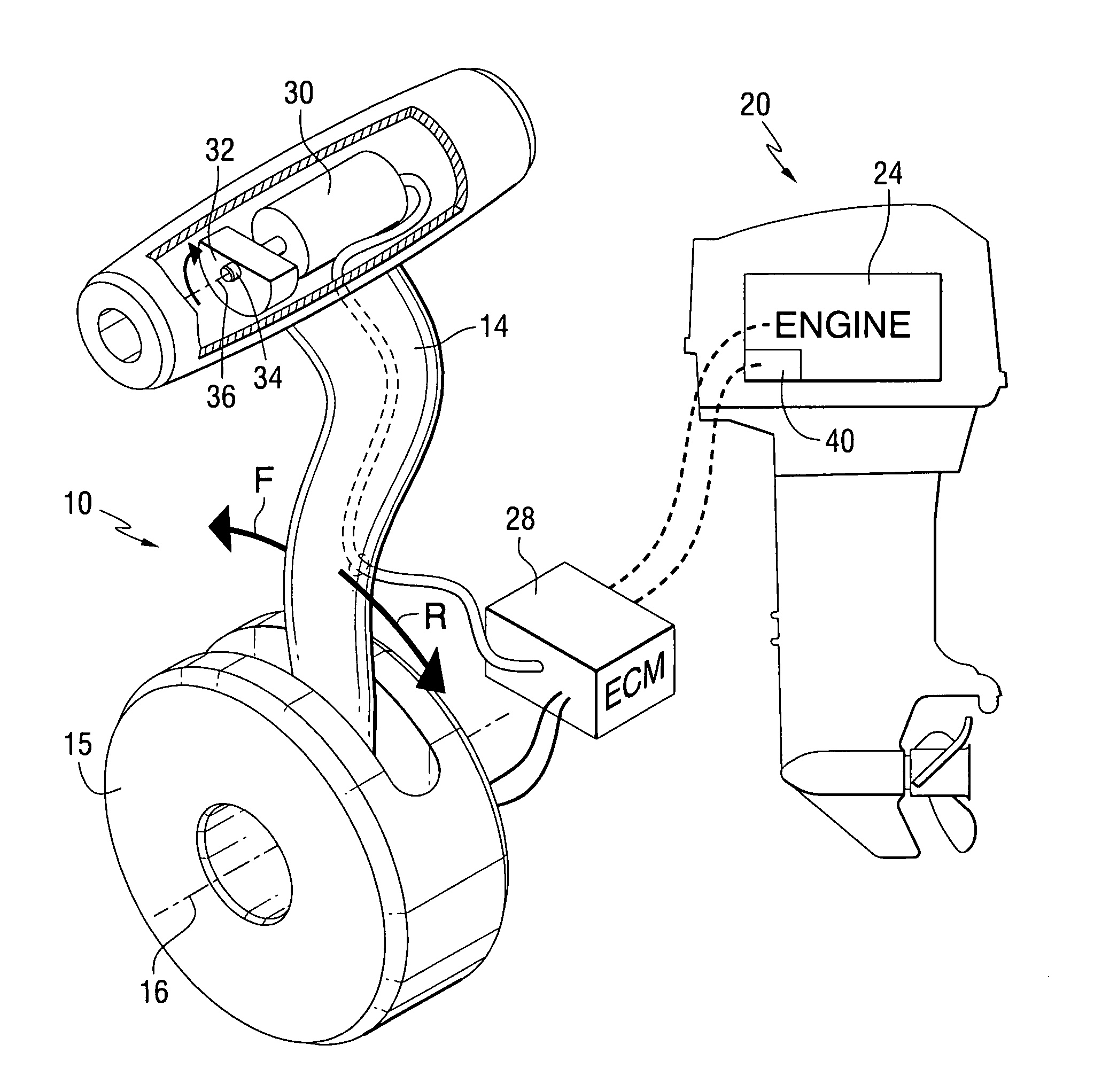 Throttle control mechanism with haptic feedback