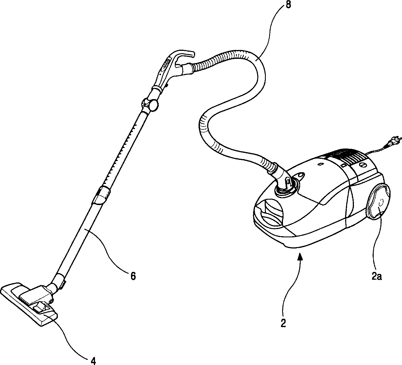 Accessory cover lid mounting structure of vacuum cleaner