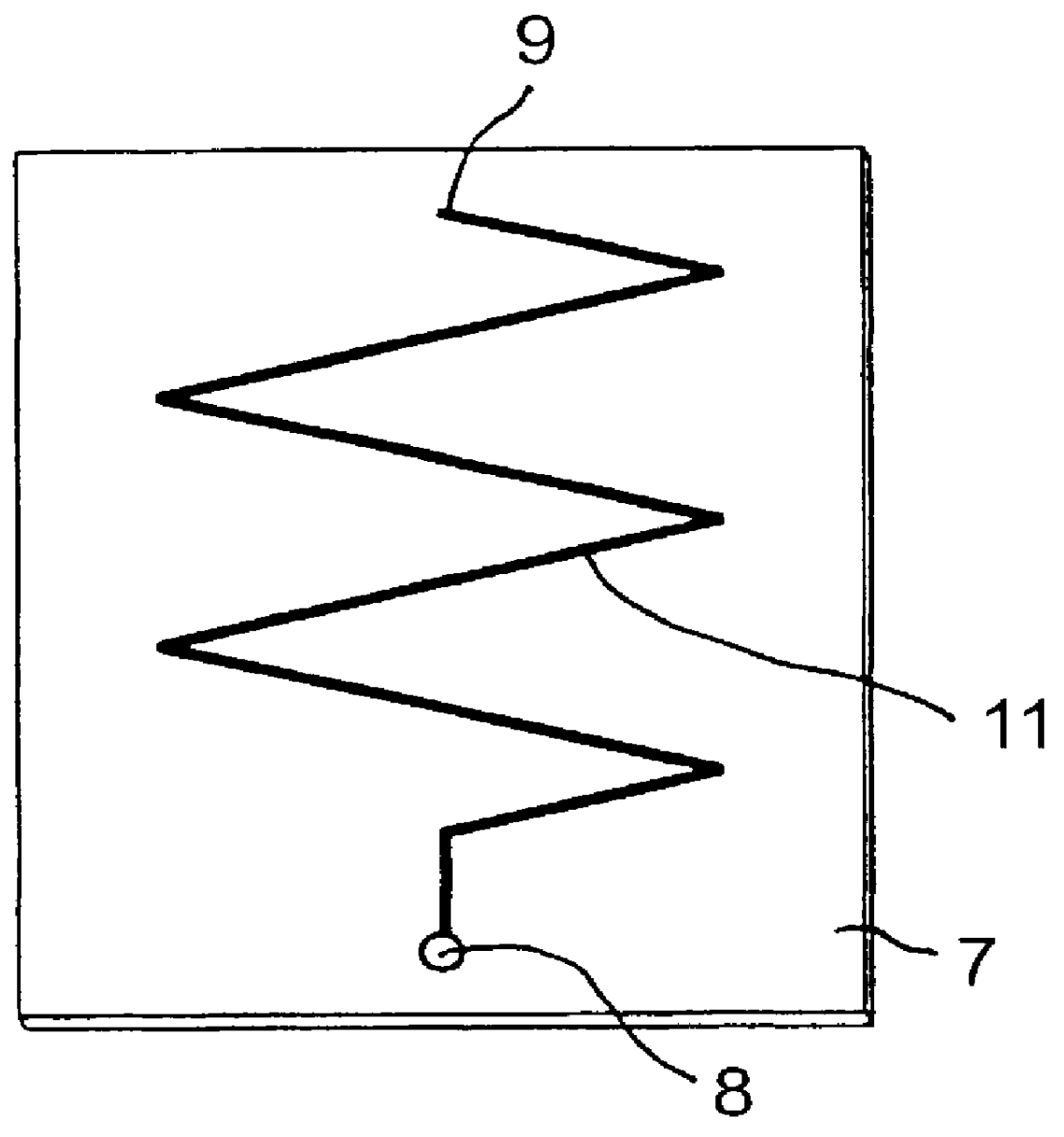 Meander antenna device