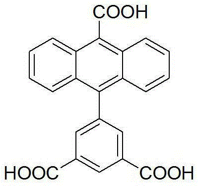 Novel synthesis method for 5-[10-(9-carbosyl anthryl)]-isophthalic acid