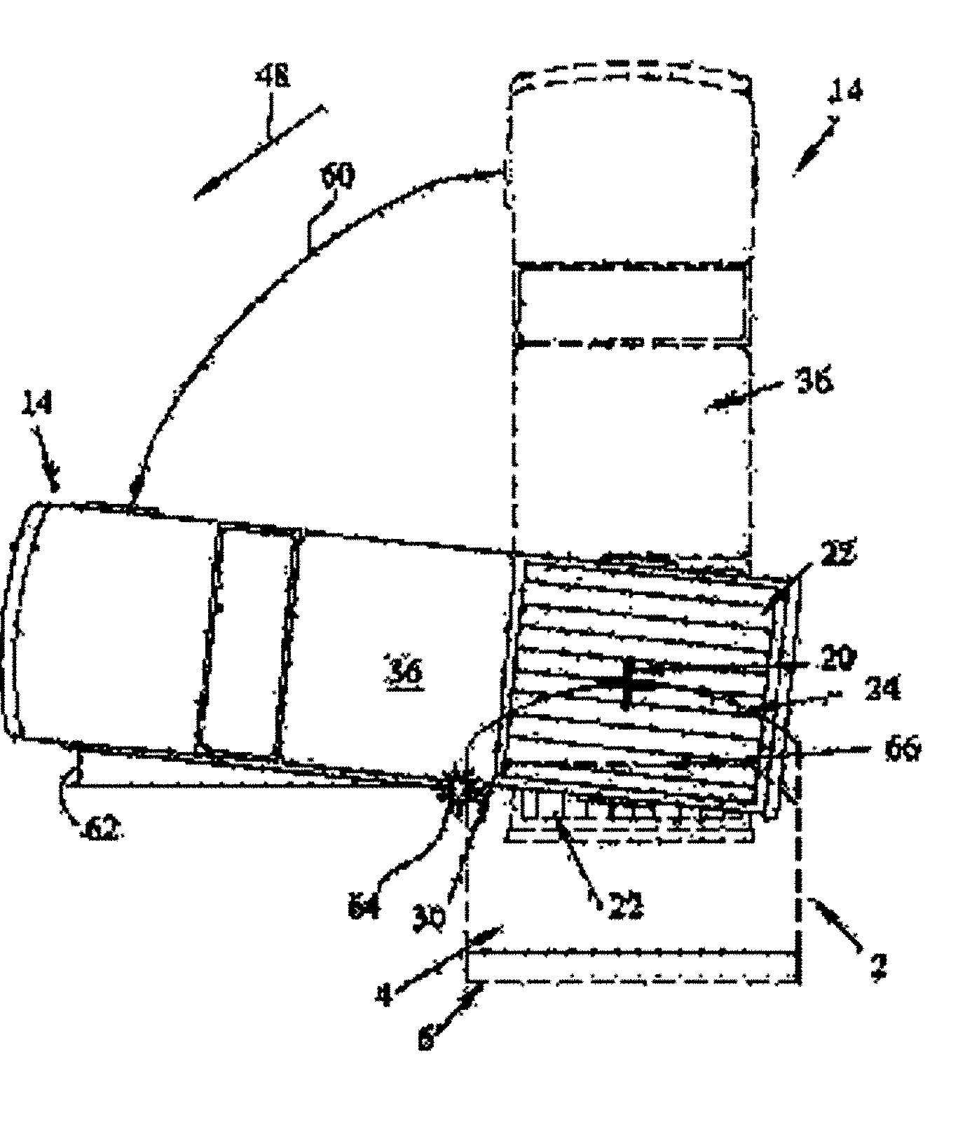 Travel trailer having improved turning radius